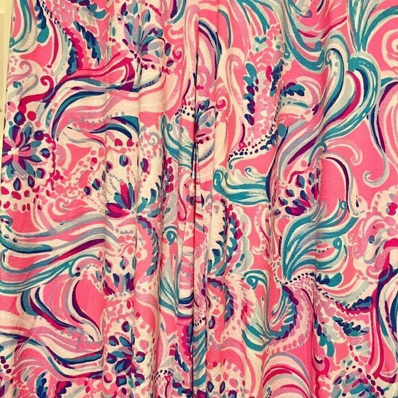 Lilly Pulitzer Lorena Breezy Palazzo Pant‎ Prosecco Pink Don't Be Jelly Size XXS - Picture 3 of 3